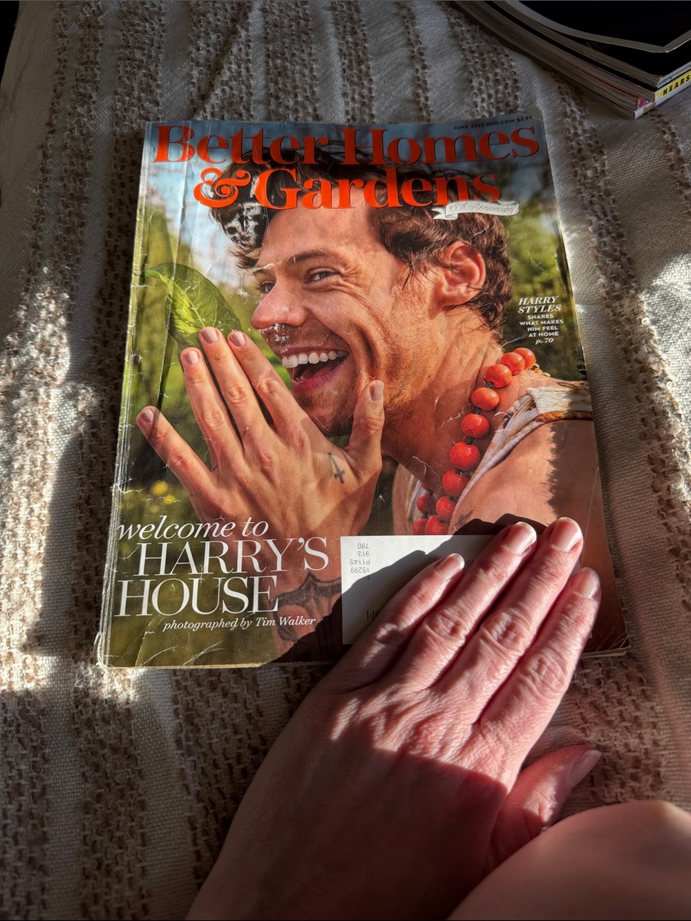 Better Homes And Gardens Orange & Green Cover Featuring Harry Styles